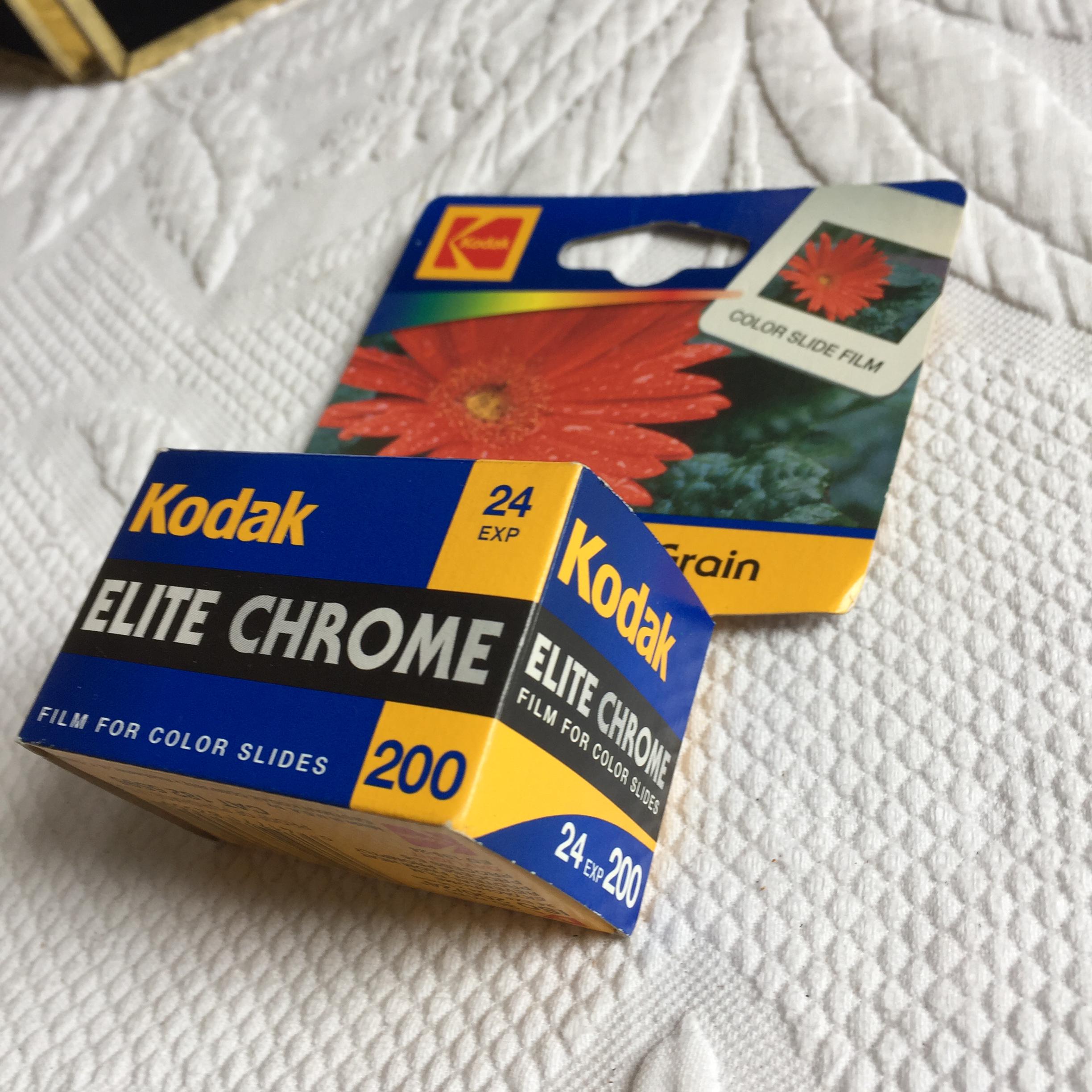 Vintage Kodak Elite Chrome Film for Color Slides. 200 Speed