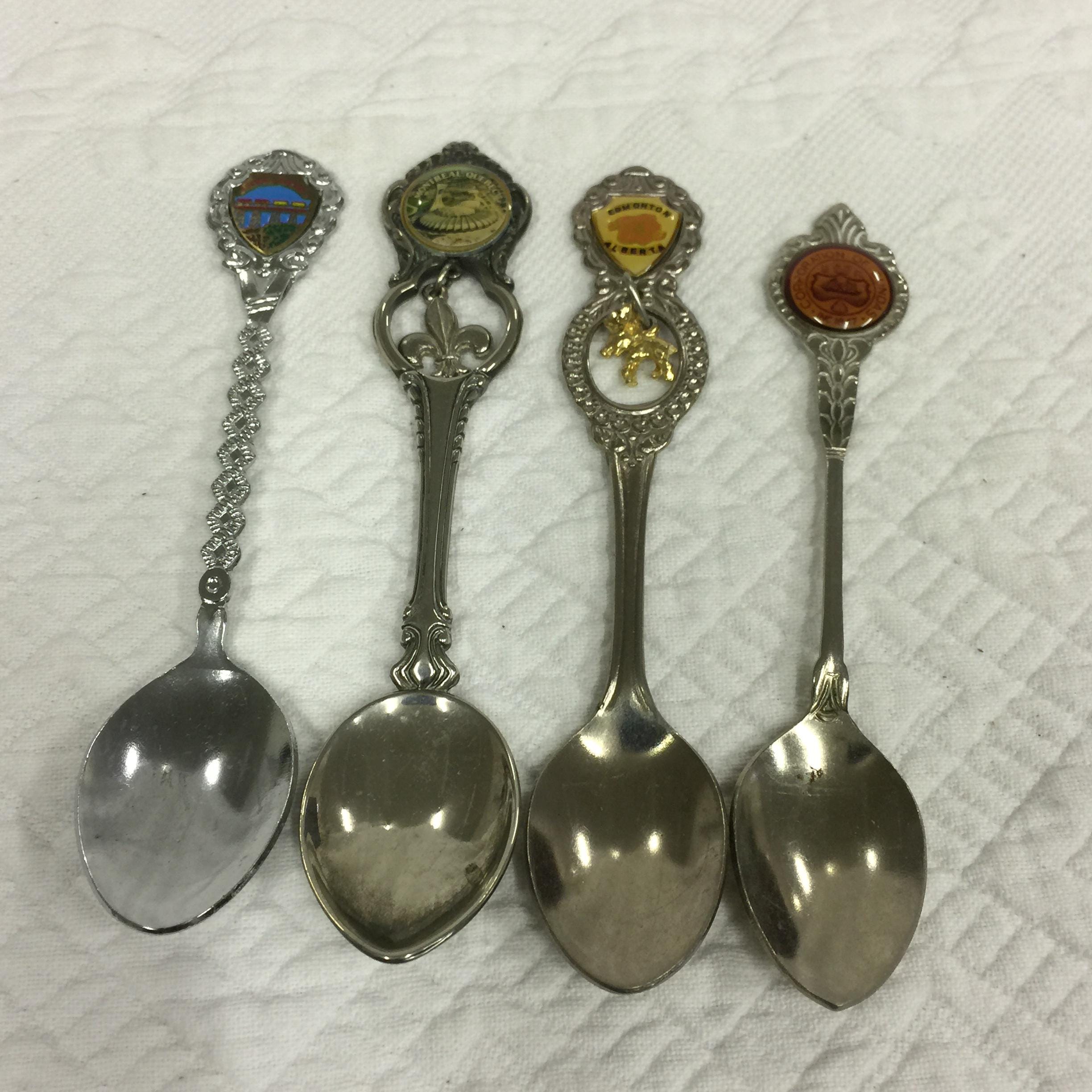 シルバー925スプーン　スーベニアスプーン カナダ モントリオール k-5 Montreal Spoons - Etsy