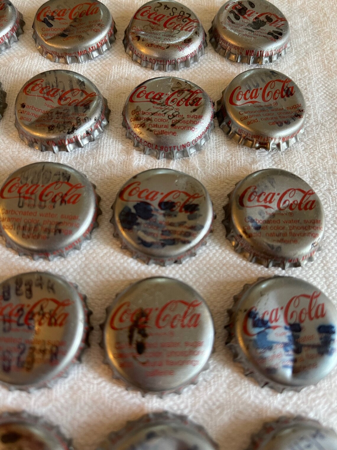 Vintage 100 Silver Coca Cola Bottle Top Caps. Choose Set. Etsy