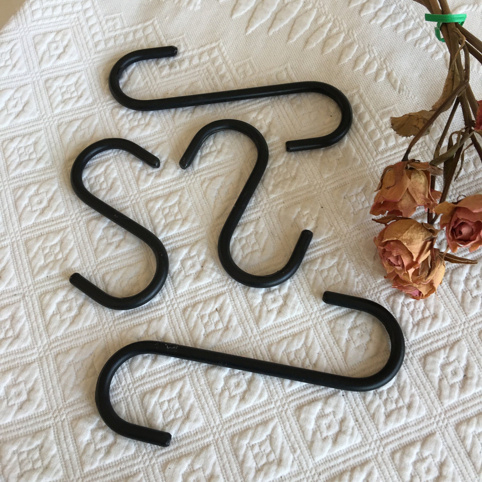 Wrought Iron S Hook. Choose Size of S Hook to Hang Etsy