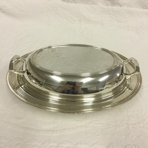 Vintage Silver Plate Oval Covered Serving Bowl Platter. Choose Your Style All Are Lovely and Same Size. Decorative Server Great for Holiday.