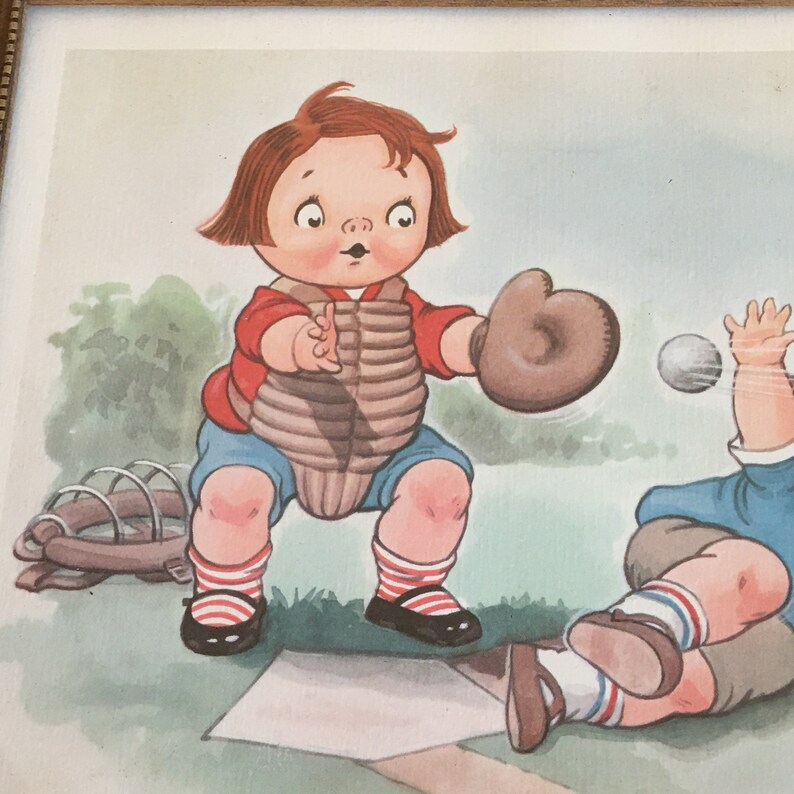 Vintage Campbells Soup Kids Picture Playing Baseball. Etsy