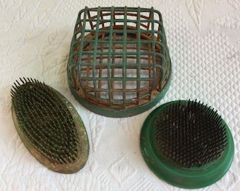 Soporte para flores vintage con forma de jaula o pasador. Elija entre soporte para flores con forma de jaula, ovalado o redondo. El precio es por unidad.