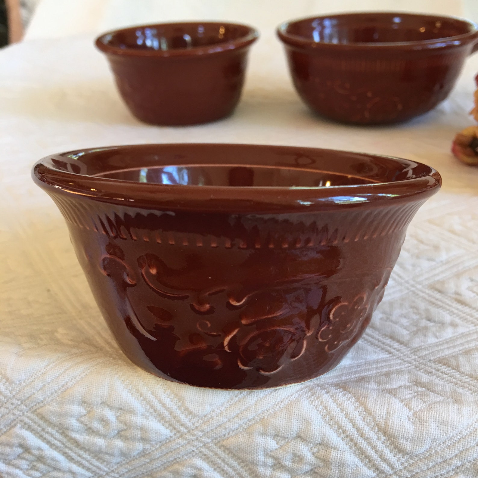 Vintage TST Genuine Oven Serve Ware. Made in USA. 2 Round Cup Etsy