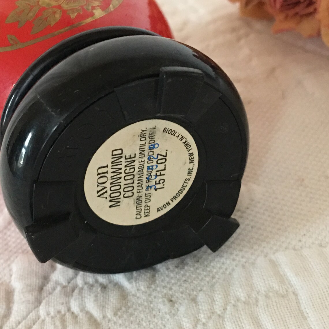 Vintage Avon Red Oriental Vase Bottle. Moonwind Cologne in Red Etsy