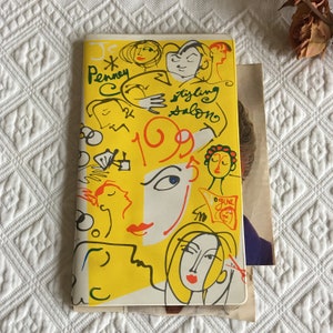 Vintage 1995 Penney Styling Salon Schedule Booklet. Some Hair Style Pictures. Springfield Mall, Springfield, VA. Business Card Also.