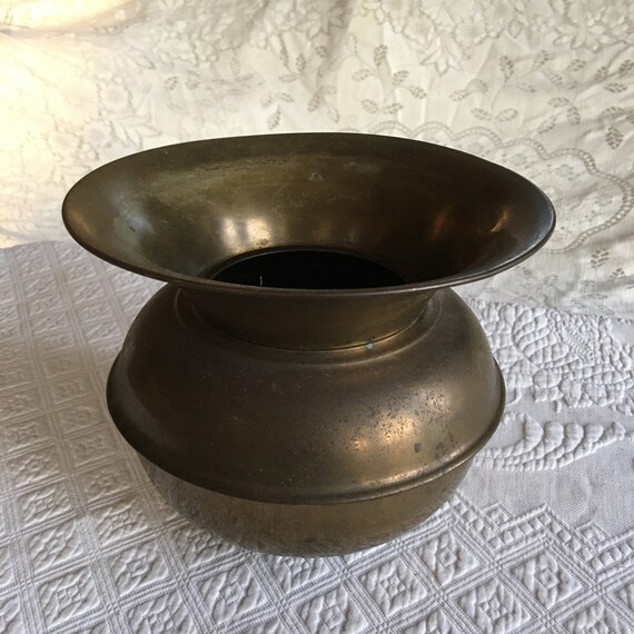 Vintage Brass Spittoon. Made in England. Well Made Spittoon. Etsy