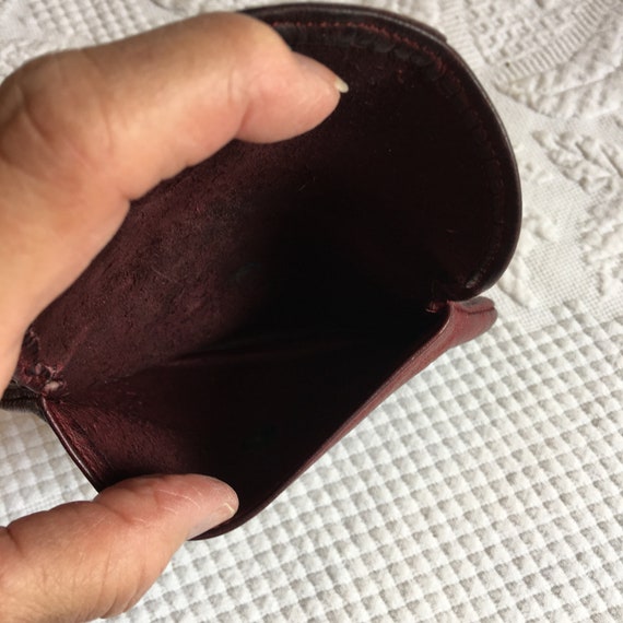 Vintage Leather Pouch. Snap Closure. Handy Coin o… - image 3