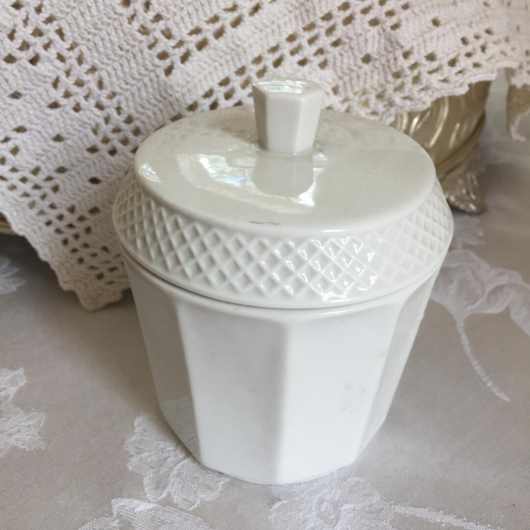 Vintage Ralph Lauren Bathroom Jar With Lid. Jar With 10 Sided Design ...
