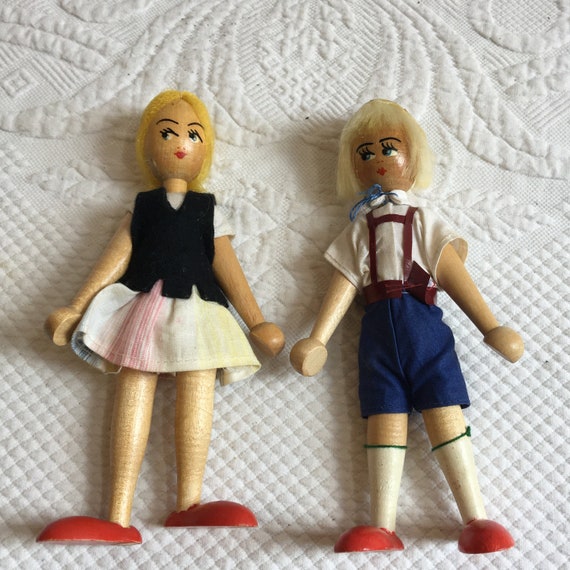 German wooden peg dolls on sale