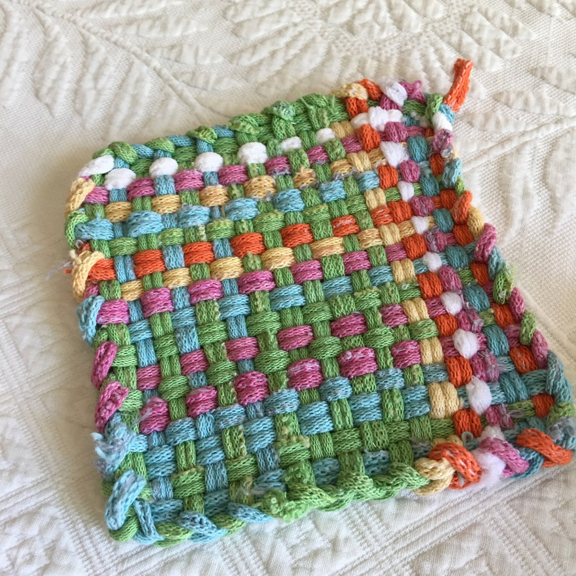 Vintage 5 Pot Holders From 1960s Pot Holder Maker Loom Frame. Etsy