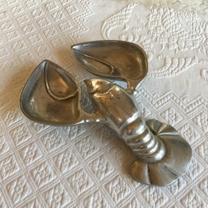 Vintage Pewtarex Lobster Serving Dish, York, PA. Interesting Conversation Piece for a Party. Lobster Shaped Serving Container.