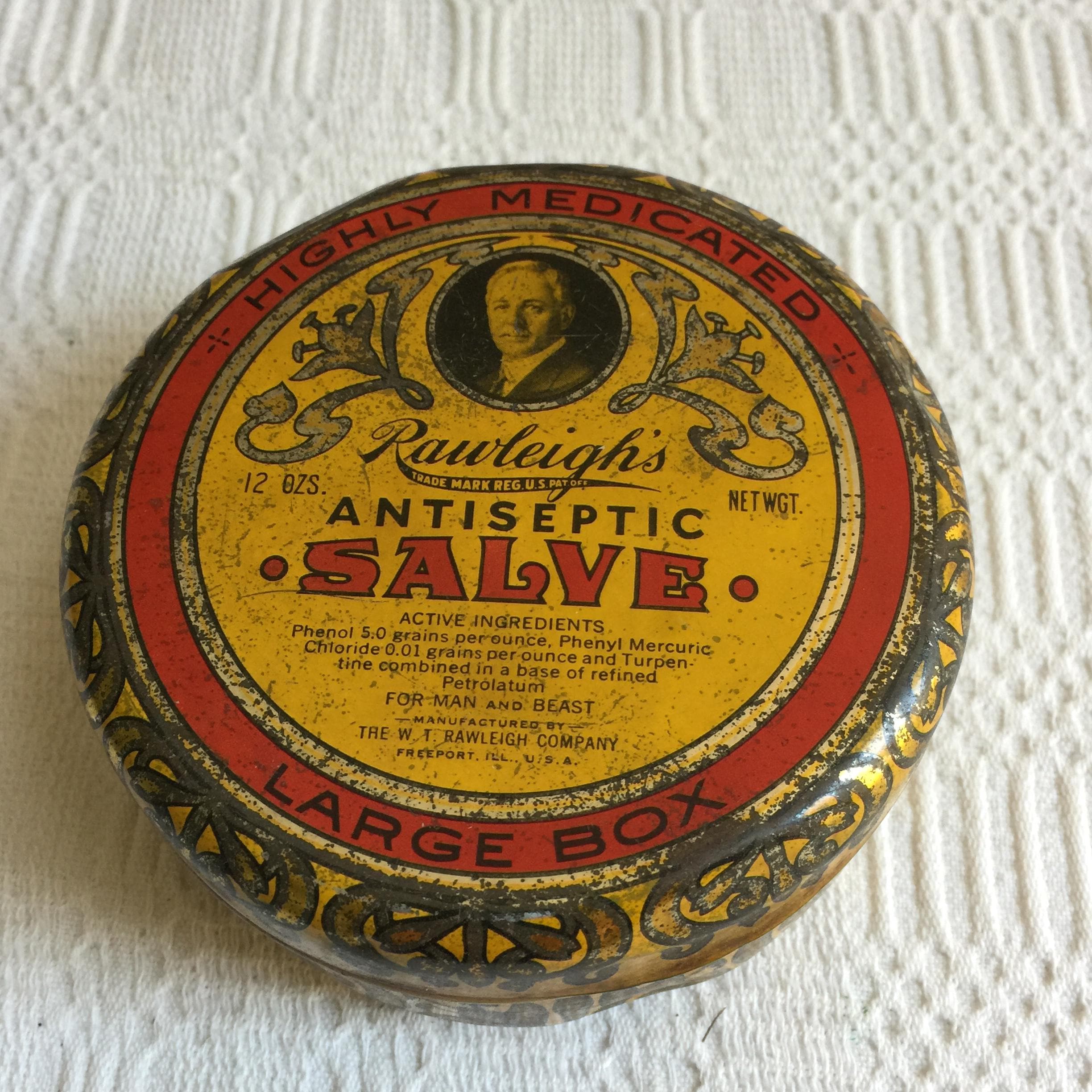 Antique salve tin - Etsy 日本