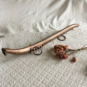 Vintage Wall Hooks. Horse Collar Harness Metal Hames With 7 Hooks for Wall Decoration. Hang Straps, Belts or Jewelry. Equestrian Decor.