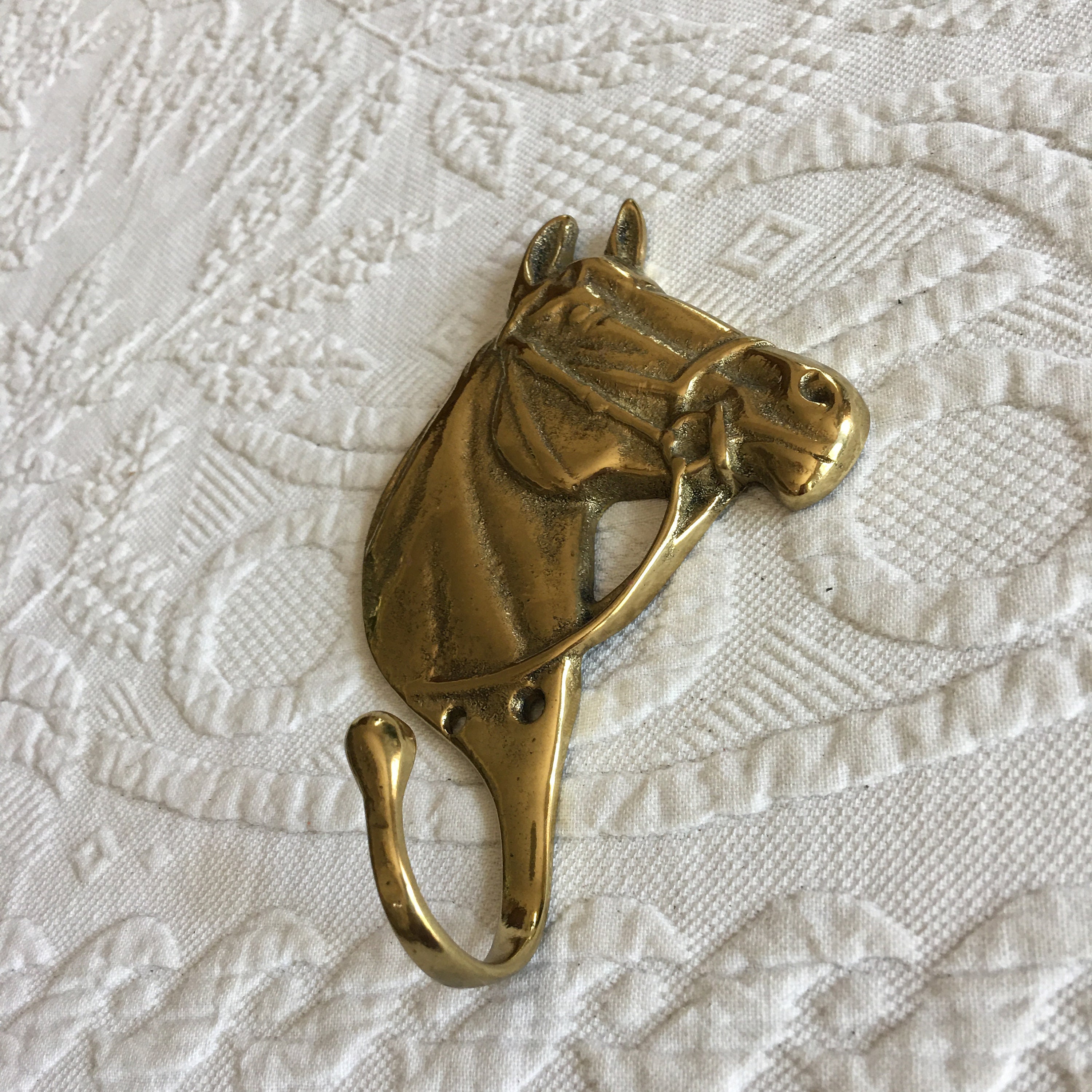 Equestrian Brass Hook Etsy
