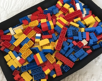 Lego Pieces. 1.68 Pounds of Mixed Lego Pieces for Adding to Collections or Repurposing for Crafting. Colorful Building Blocks.
