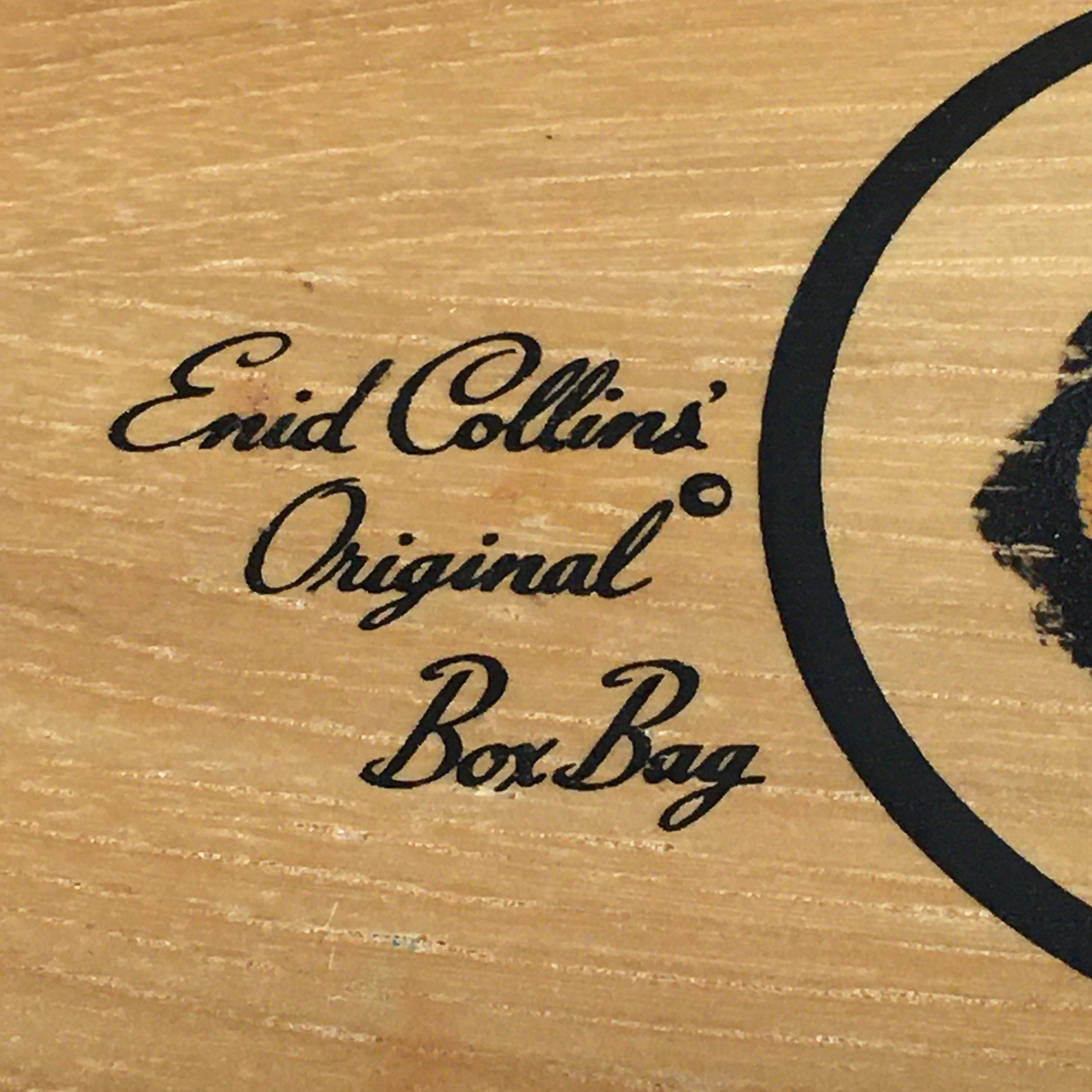 Vintage Enid Collins 1960s Box Bag With Top Handle and Leather Etsy