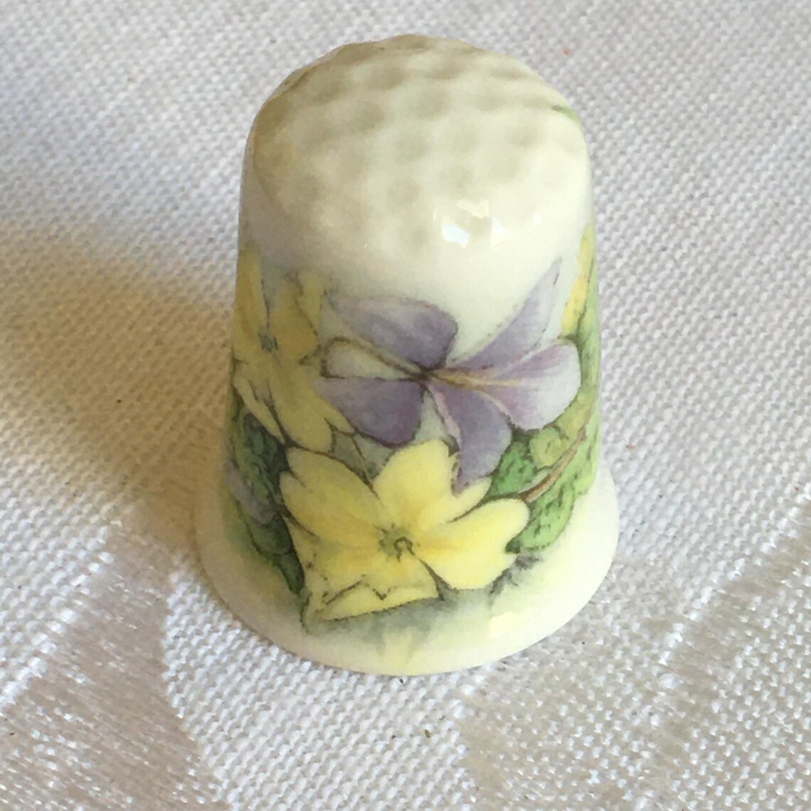 Vintage Collector Thimbles. Choose Yellow Flowers From Wales, Royal ...