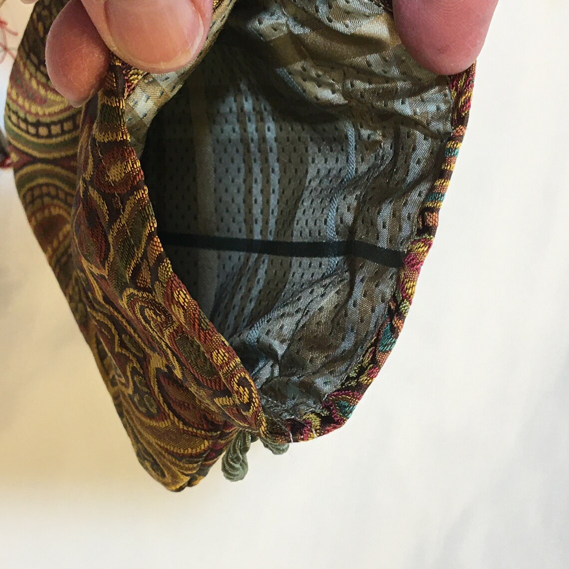 Handmade Silk Reticule Purse. Paisley or Check or Plaid Design Small ...