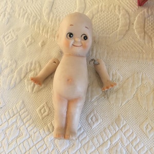 Vintage Kewpie 5&quot; Porcelain Doll. Spread Fingers on Hands to Be Reattached. Charming Kewpie Doll.