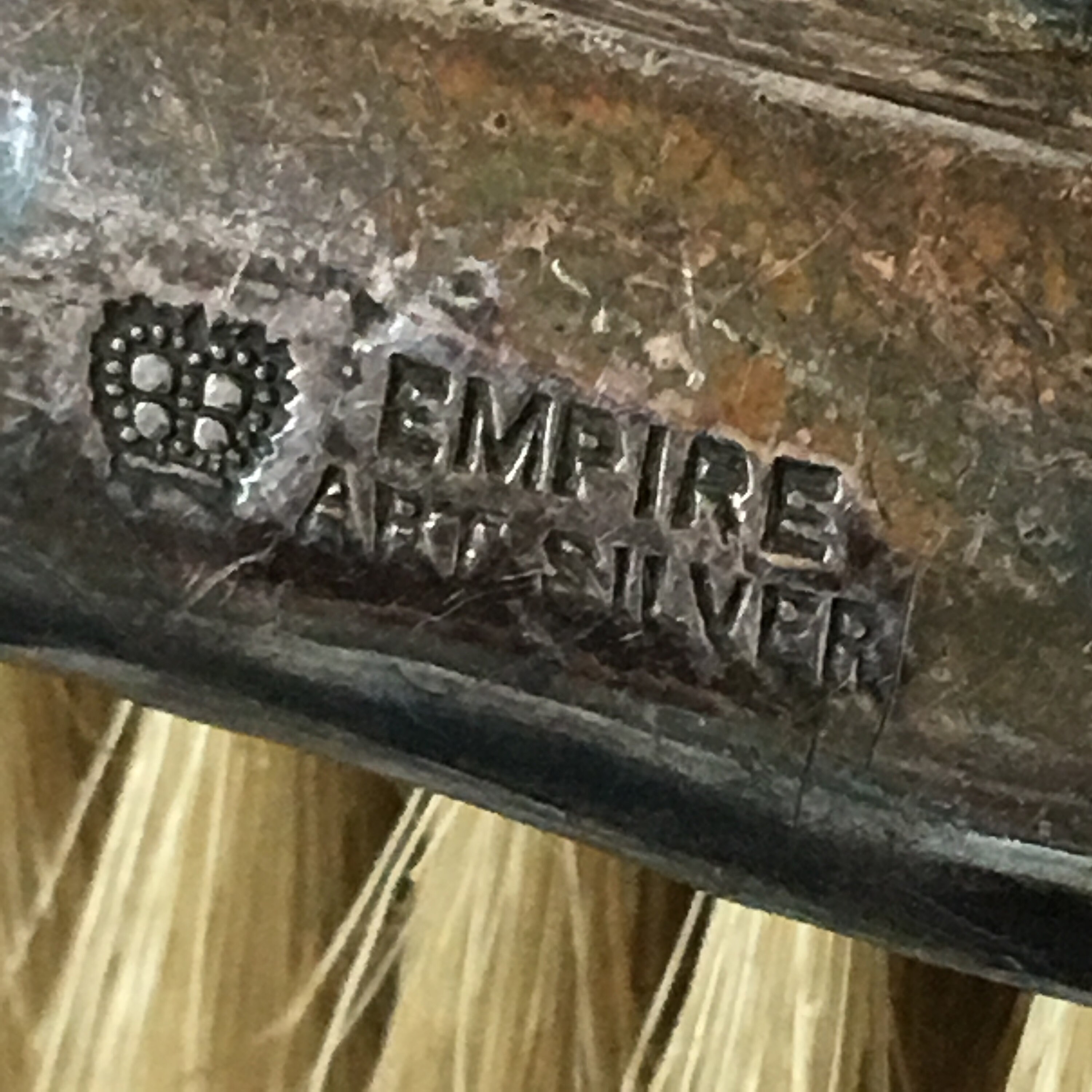 Vintage Silver Plate Clothing Brush With Natural Bristles 
