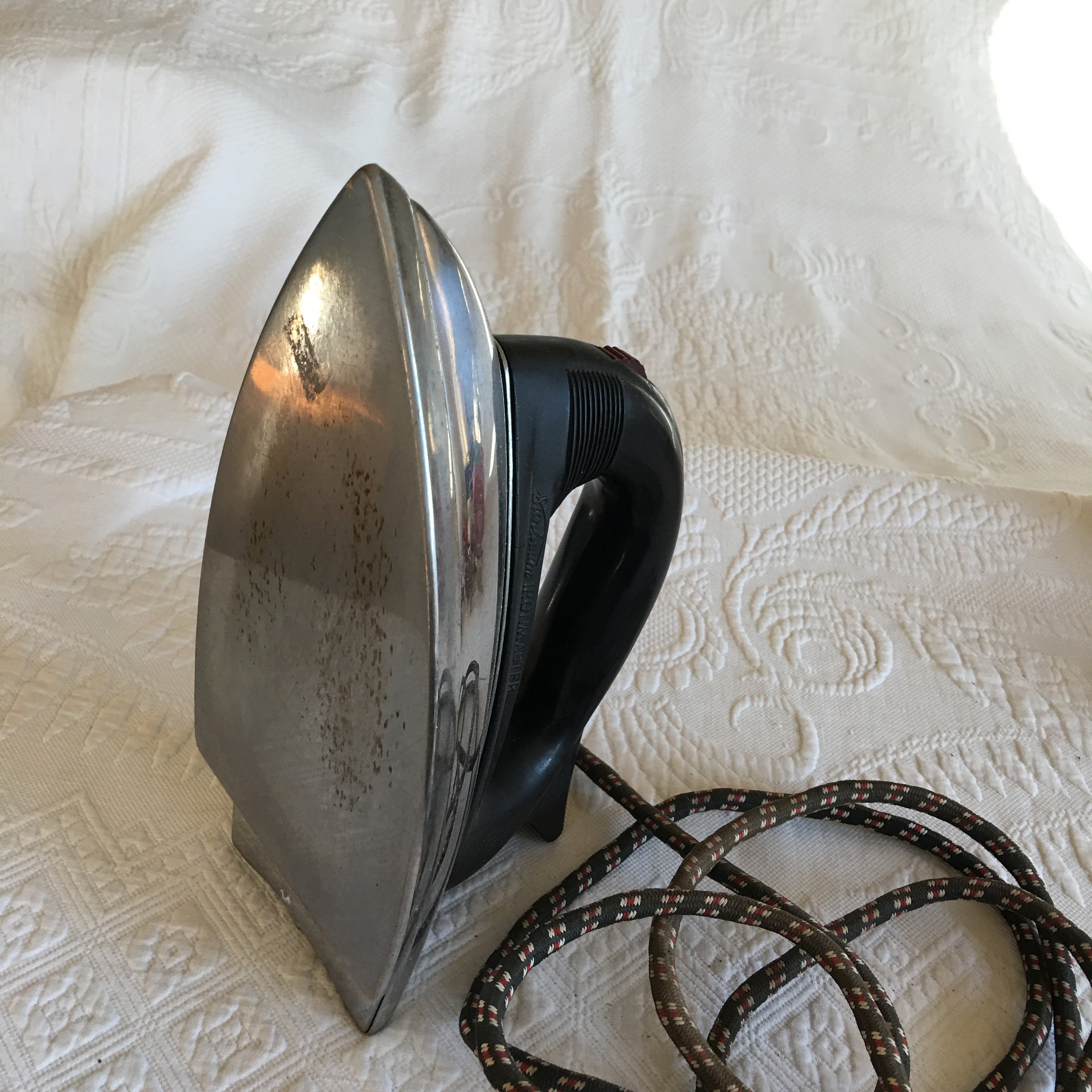 Vintage 1950s Sunbeam Ironmaster Iron. Heavy Metal Smooth Etsy