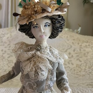 Vintage Exquisite Lace Doll. Remember When, Original Hand Made Doll by