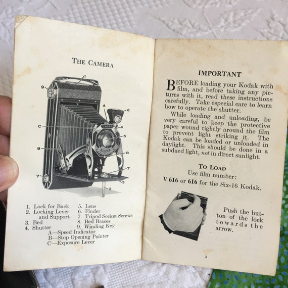 Vintage Six-16 Kodak Doublet Lens Kodak W/ Instruction Booklet