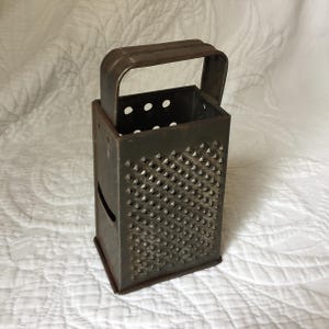 Vintage Cheese Grater for Antique or Vintage Kitchen Decoration. Rustic Primitive Cheese Grater. Good For Use or Display.