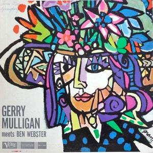 Vintage 1990 Gerry Mulligan möter Ben Webster CD. Jazz, bop-swing-stil. Europa. Verve Records. Begagnad men i gott skick, i handgjort omslag.