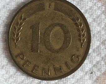1950年 F ドイツ古銭 10 Pfennig 1950 F German 10 Pfennig - Bundesrepublik Deutschland | eBay