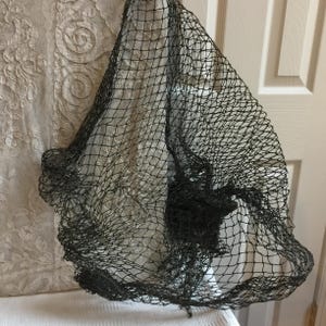 Vintage Fish Net Decoration for Nautical Collection of Shells, Etc. Great For Home or Party Display.