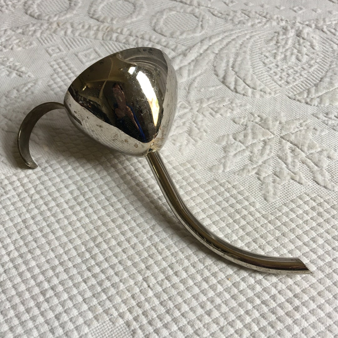 Vintage Bar Funnel With Curved Spout. Decanter Funnel or Wine Funnel