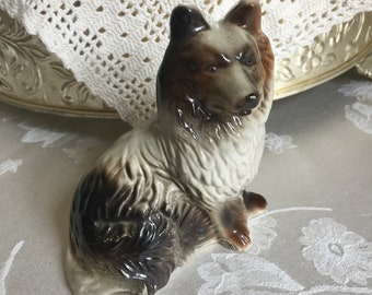 ヴィンテージ タンコリーの子犬 陶器製 犬置物 日本製 コレクター向け