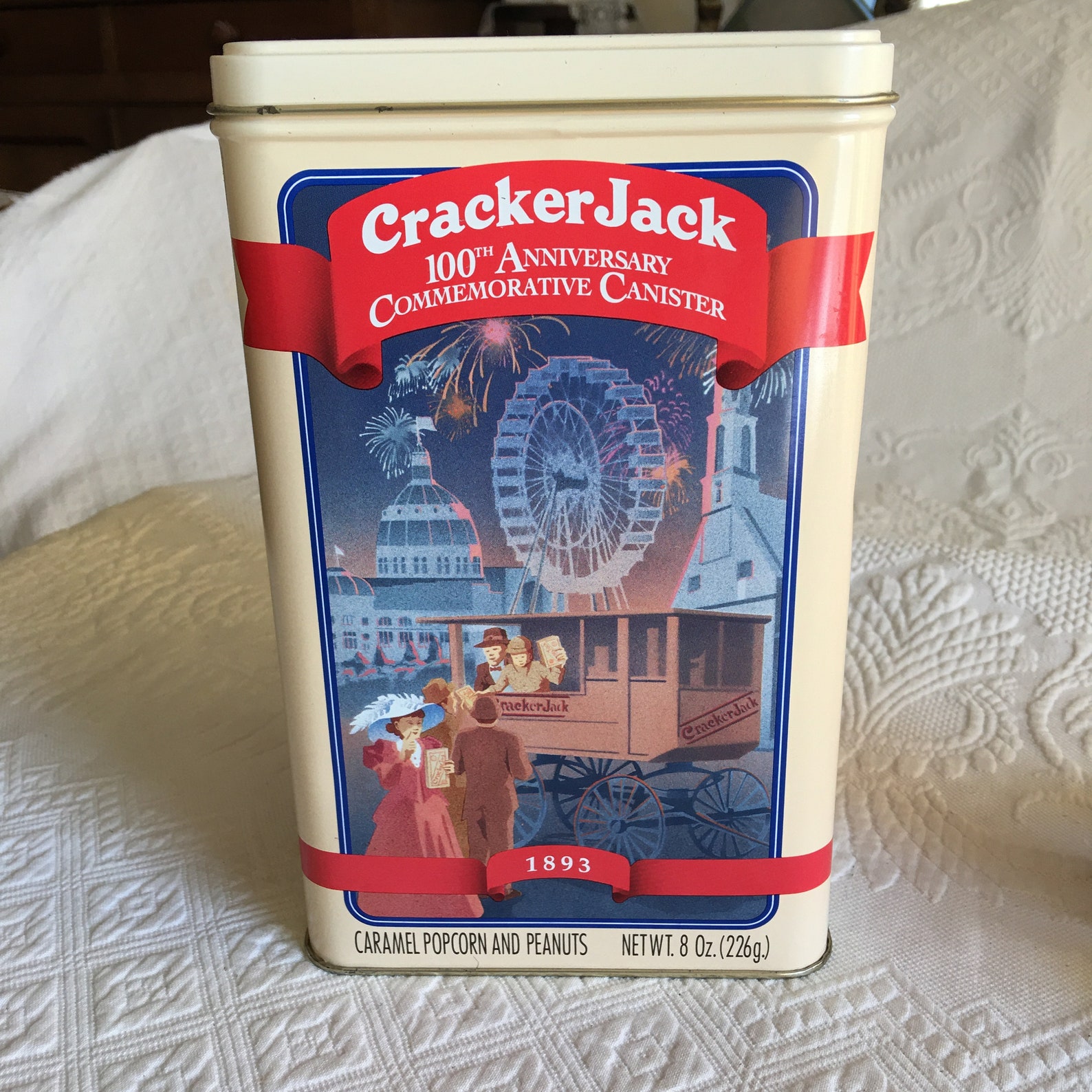 Vintage 1993 Cracker Jack Tin Celebrating 100 Years of Fun Etsy
