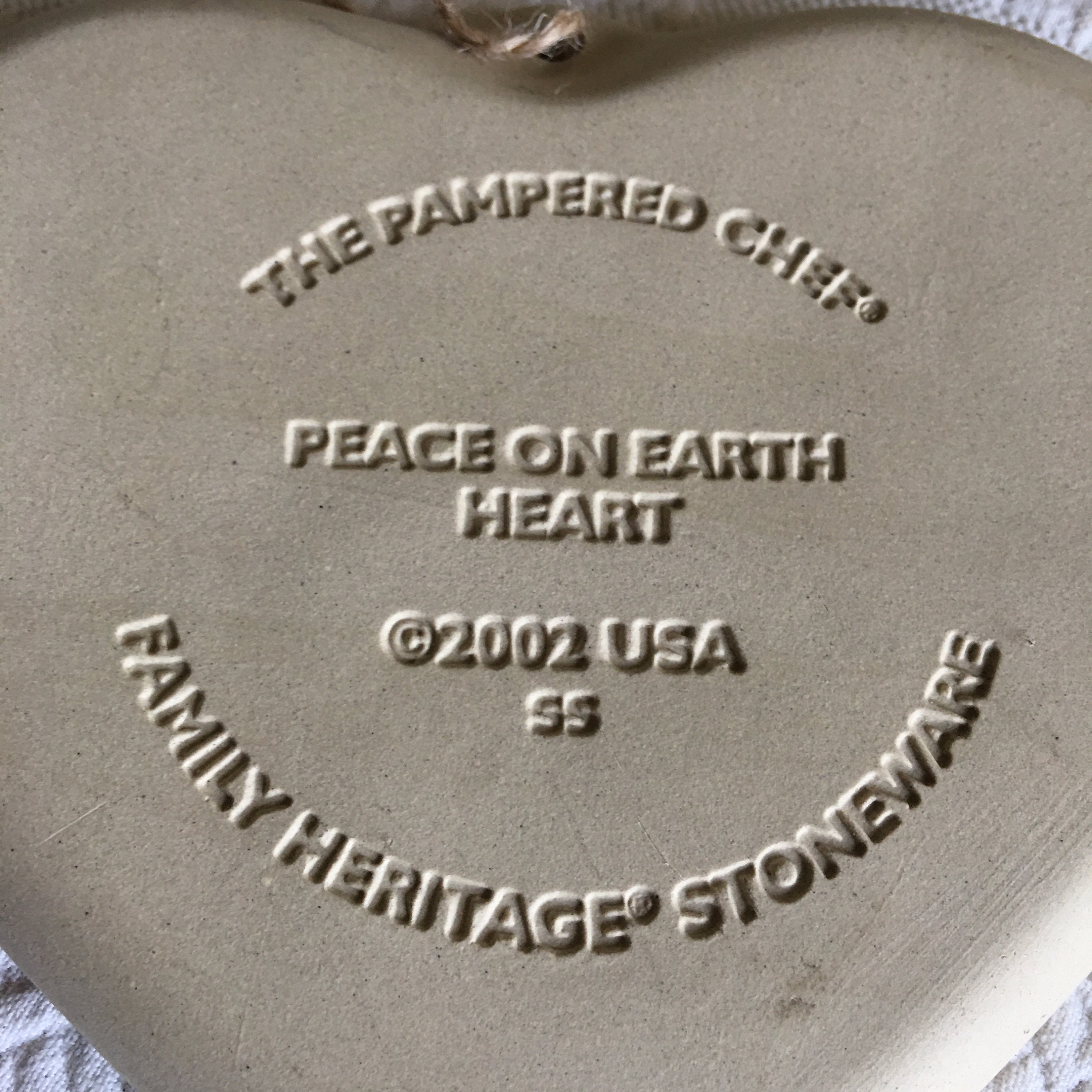 Vintage 2002 Stoneware Cookie Mold From the Pampered Chef. Etsy
