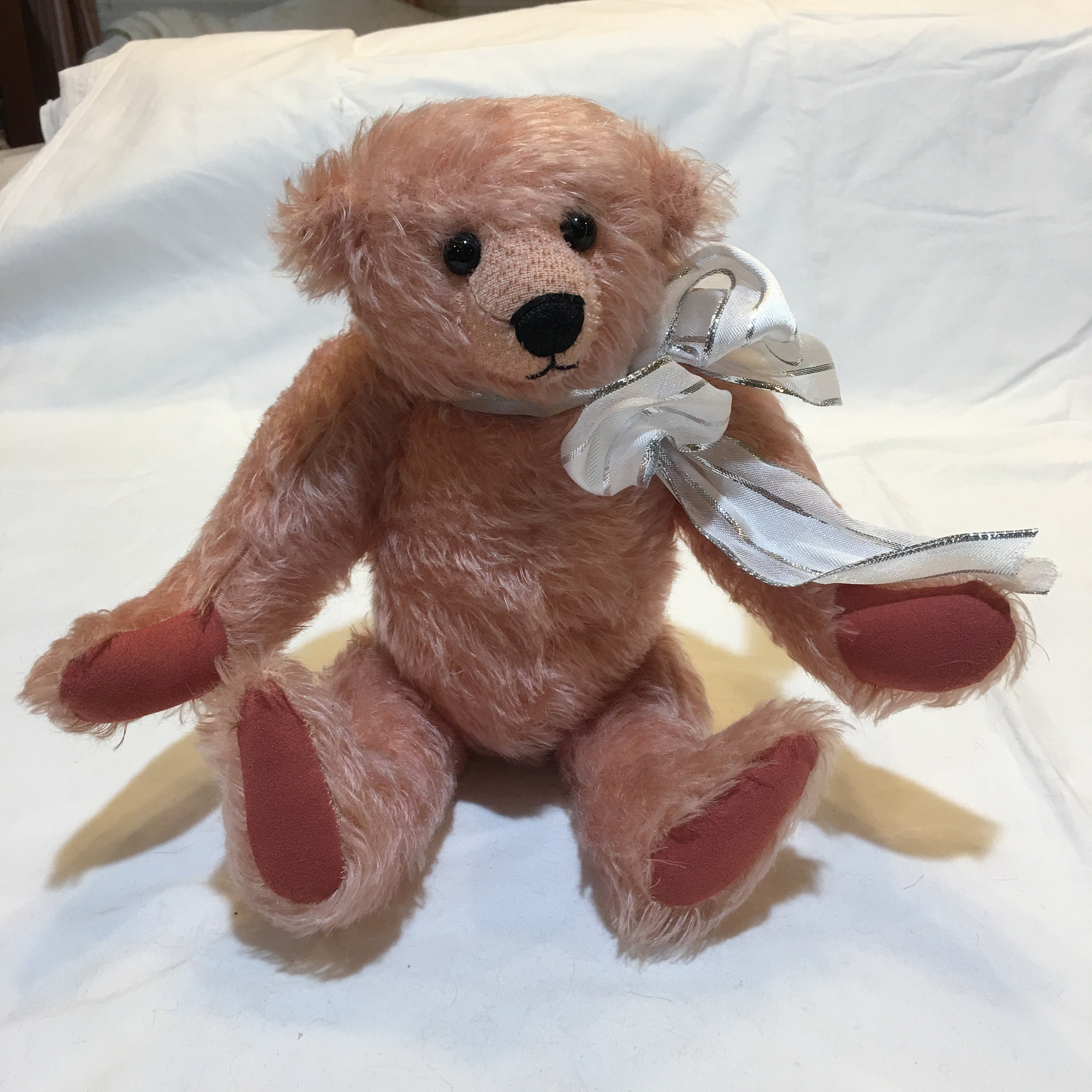 Animal Adventures Teddy Bear Plaid Paws Pink Jacket 8 Plush Stuffed Animal
