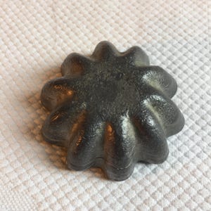 Antique Cast Iron or Lead Weight w/ Fluted Sides. Looks Like a Bundt Cake Pan Upside Down. Great to Use for a Paperweight or for a Display.