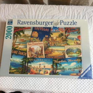Ravensburger US Cities Premium Puzzle Softclick Technology 2000 Piece Puzzle. 98 X 75cm. Made in Germany. Ravensburger Puzzle.