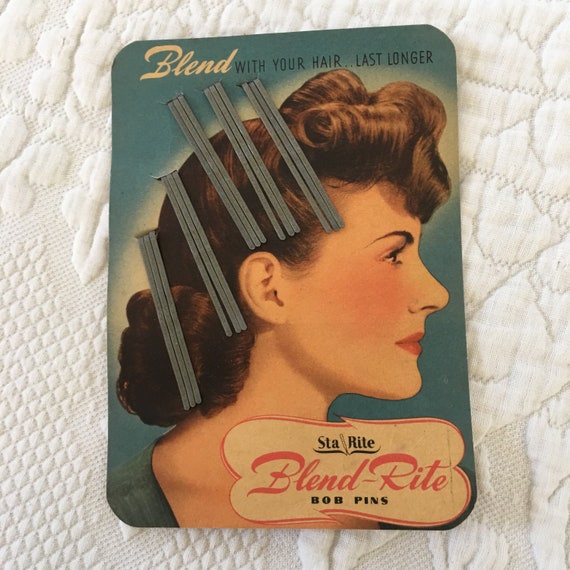 Old Sta Rite Vintage Sta Rite Blend-Rite Bob Pins From 1940s. No S… - Gem