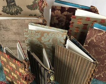 Journal Photo Book, Great Gift. Hand Made w/ Cover of Old Books and Fabric. Scrapbook Watercolor Paper Book, Sketchbook, Journal, 16 Pages.