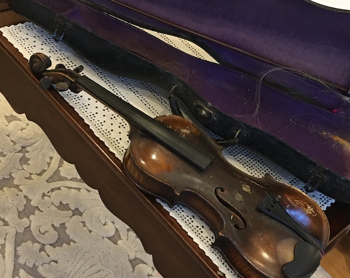 Antique Johan Baptist Schweitzer 1800s Violin and Very Old Case