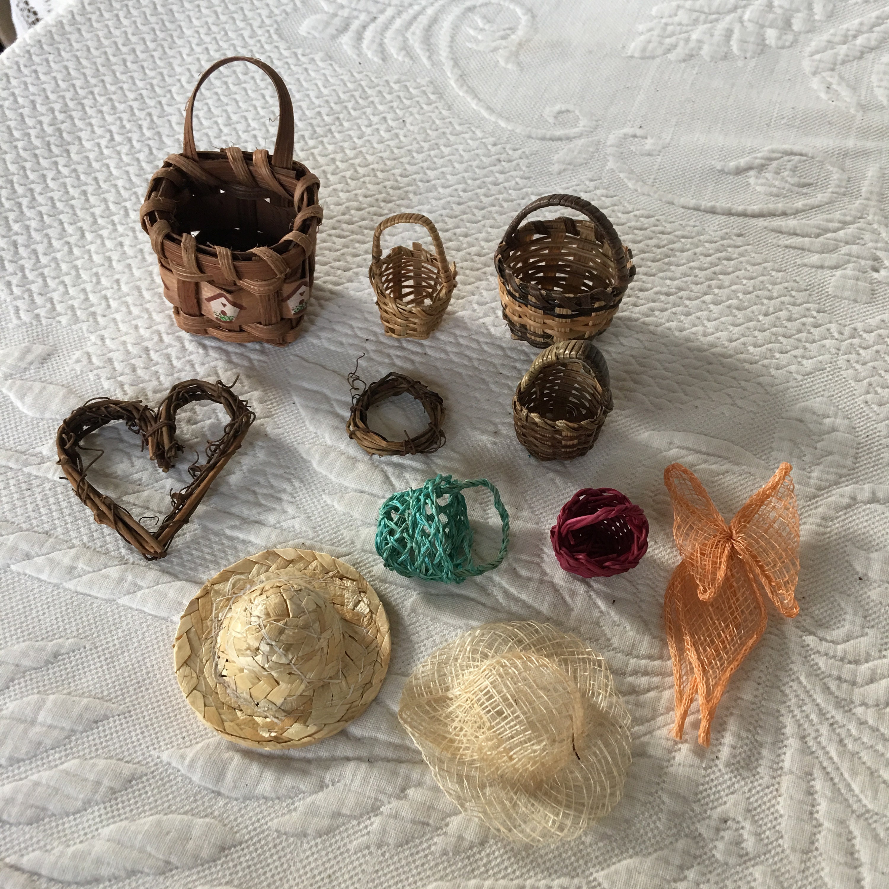 Vintage 11 Miniature Baskets for Doll House. Mini Basket Etsy