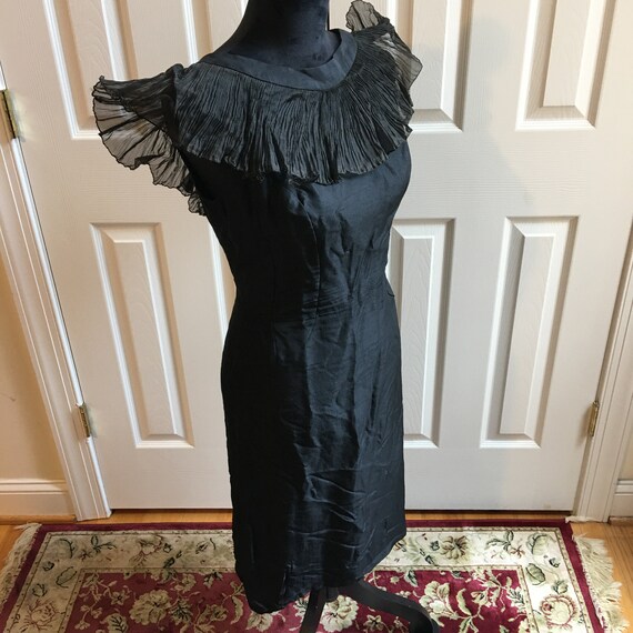 kick pleat dress Panel Kick Pleat Dress Midnight L
