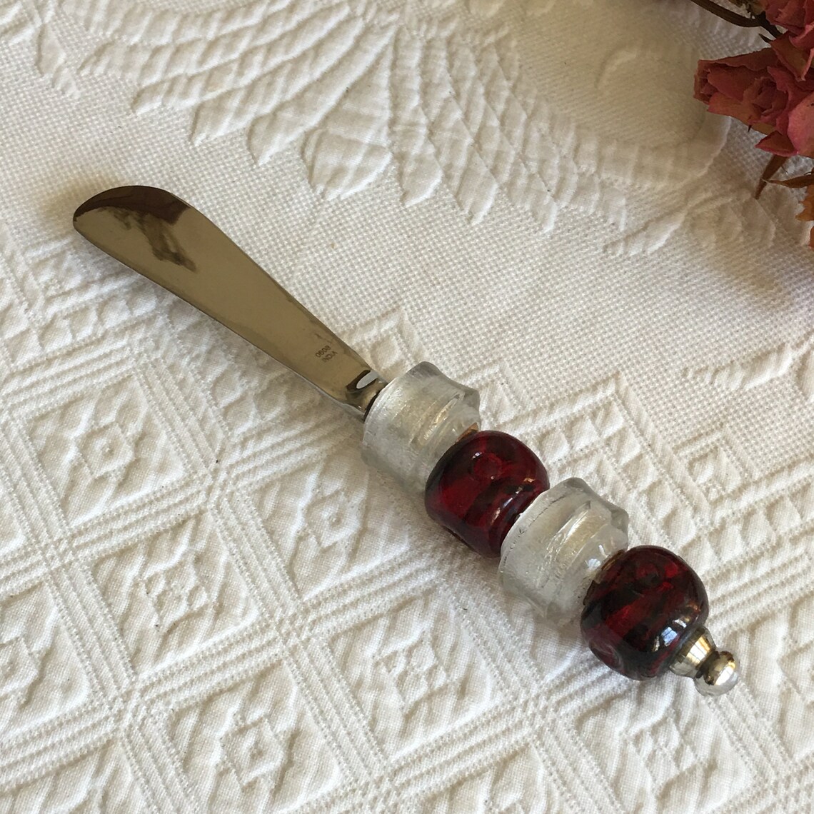 Vintage Spreader. Pampered Chef Beaded Handle Spreader. Two Etsy