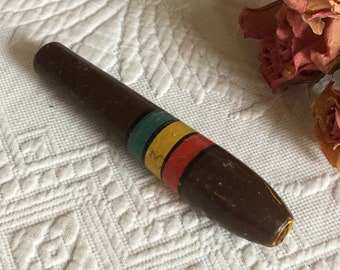 Vintage Cigar Style Wooden Whistle Noise Maker. Blow Into the Cigar For Noise Maker. Collectible Whistle.