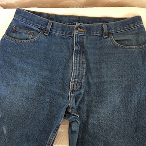Mans Faded Glory Authentic Blue Jeans 38 X 30. Almost New, Washed Look, Heavy Weight. Great For Work Pants.