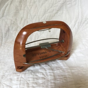 Vintage RG Pratt Co. 2210A Bobbin Shuttle for Ribbon Weaving Loom Shuttle. Nicely Finished Wooden Pratt Bobbin Shuttle.