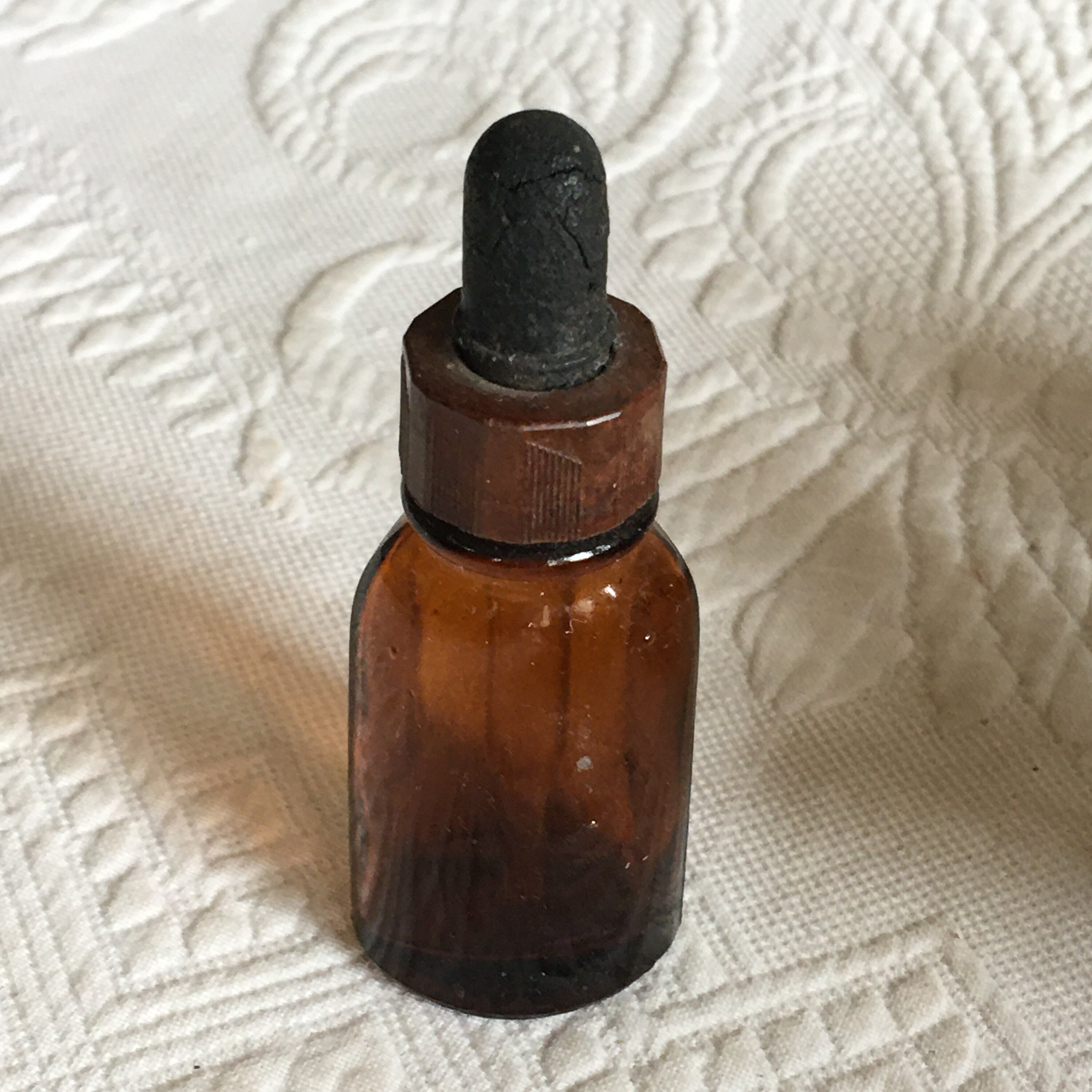 Vintage Medicine Bottle With Rubber Stopper and Glass Wand. Etsy