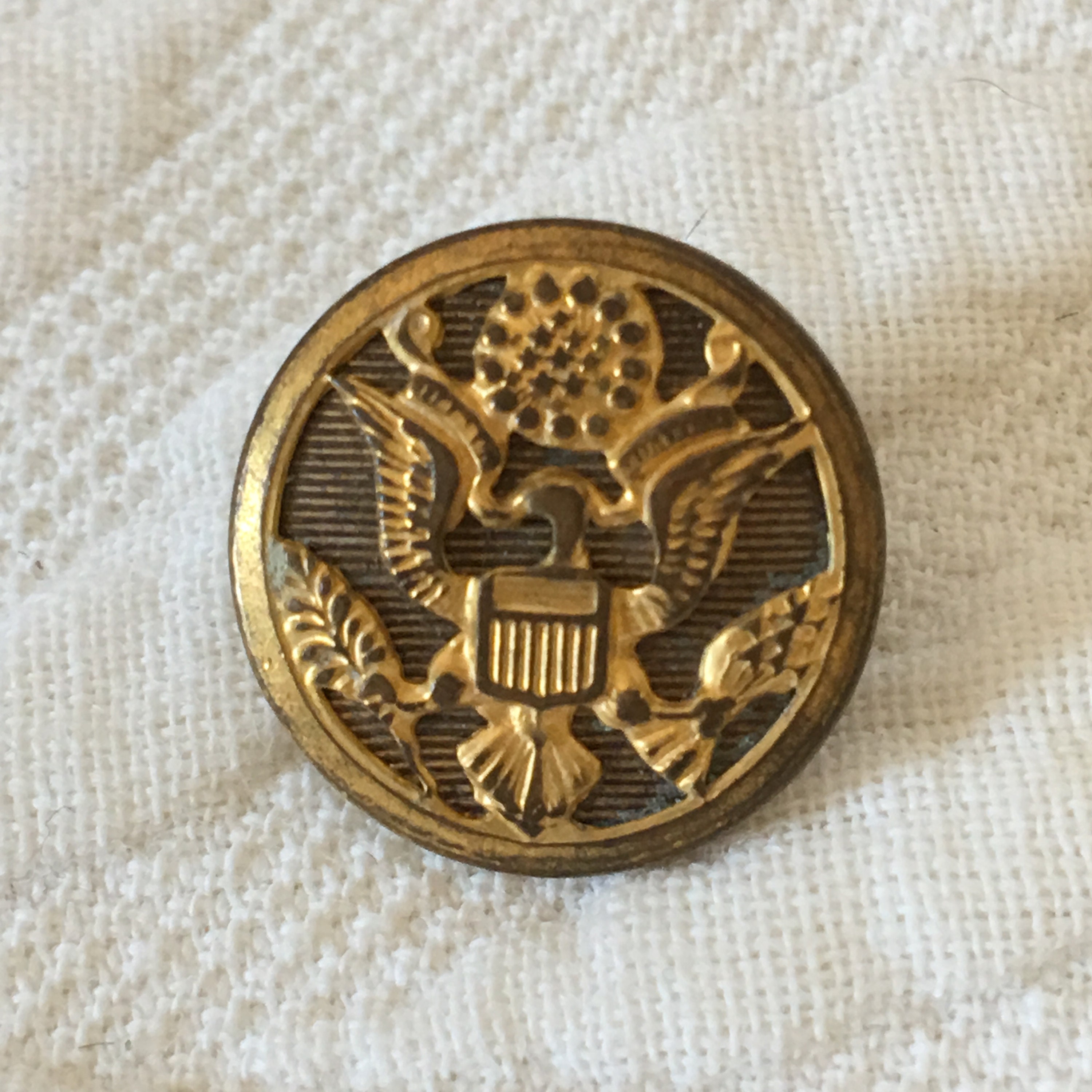 Vintage 33 Military Buttons. Gold Buttons With Eagle Shield Etsy